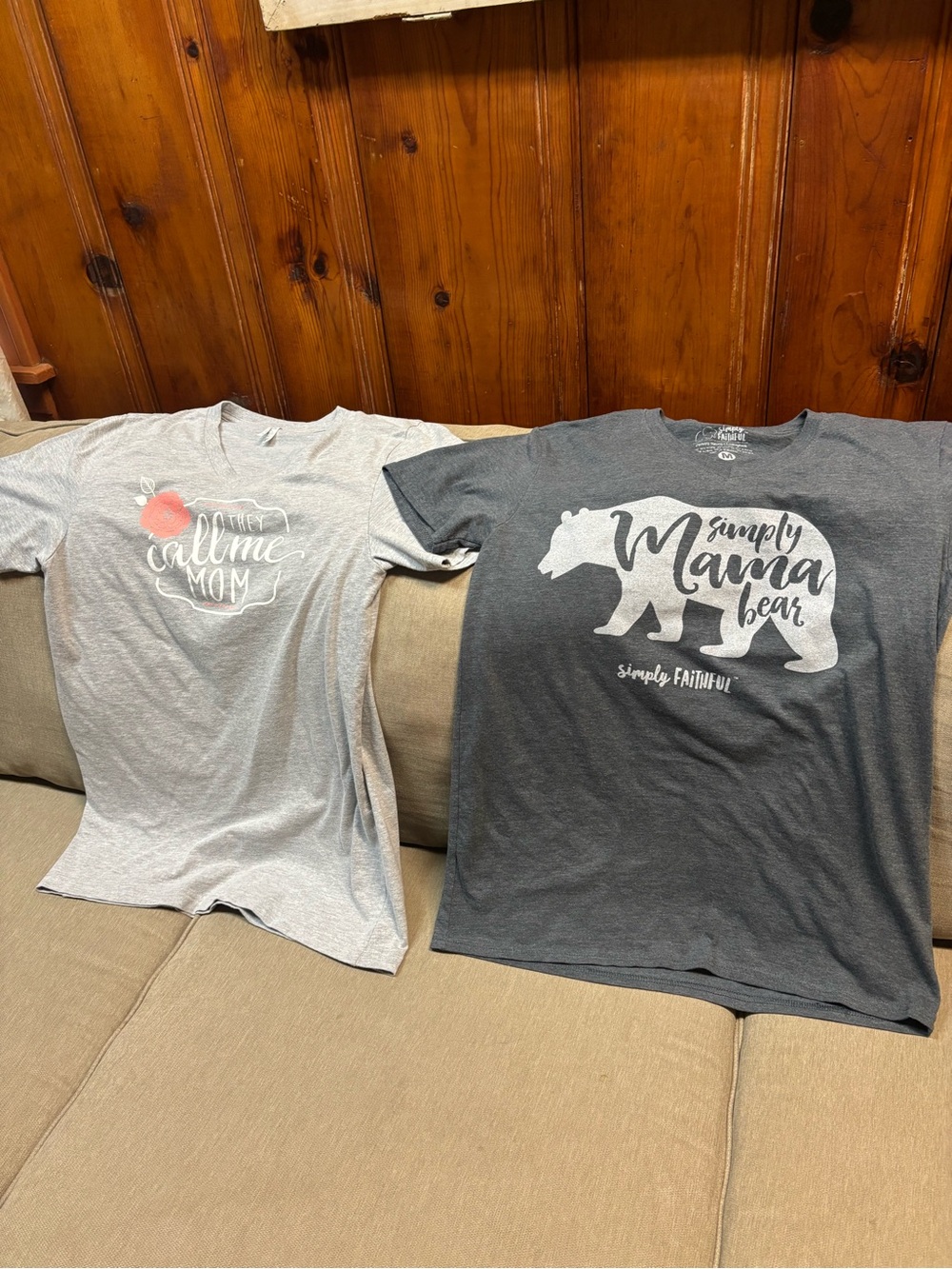 Two Simply Mama Bear Graphic Tees. Super soft!